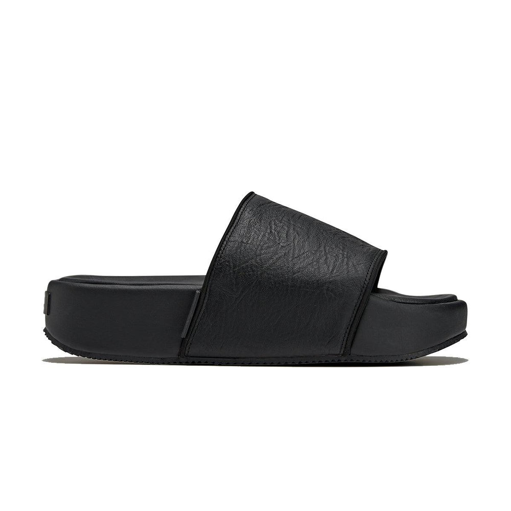 Y-3 Leather Slides 'Black'