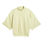 adidas Performance Sueded 3/4 Half Zip Sweatshirt 'Halo Gold'