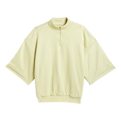 adidas Performance Sueded 3/4 Half Zip Sweatshirt 'Halo Gold'
