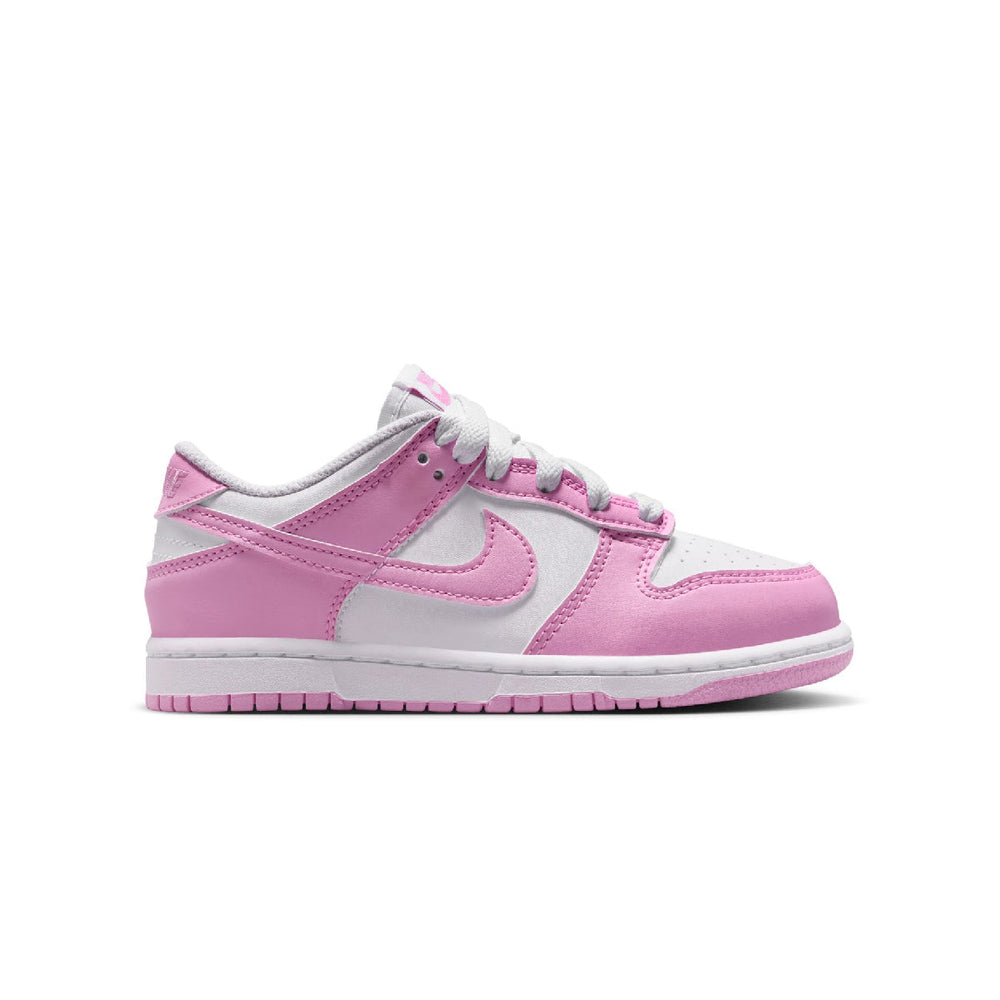 Little Kids Dunk Low Pink Rise - side view
