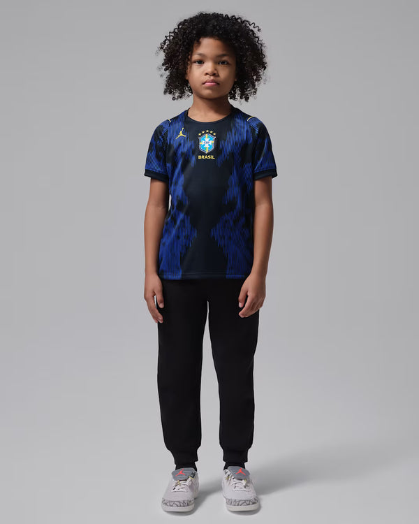 Brazil 2026 Stadium Away Younger Kids' Jordan Dri-FIT Football Replica Shirt (IU1068-417)
