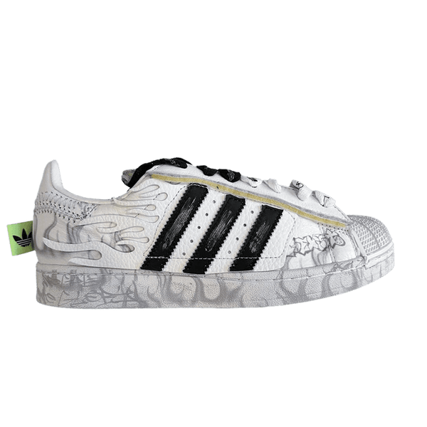 Hellstar x adidas Superstar 2 'White Flame'