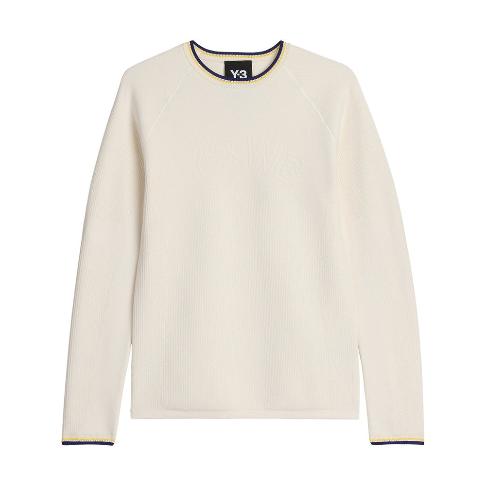 Y-3 + Wales Bonner Knit Base Long-Sleeve Top 'Cream White'