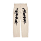 Song For The Mute Embroidered Foliage Long Work Pants 'Off White'