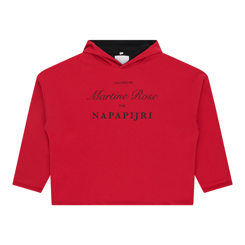 Napa by Martine Rose B-Parma Hoodie 'Red Salsa'