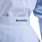 Sporty & Rich Serif Logo Anae Skirt 'Washed Hydrangea Navy'