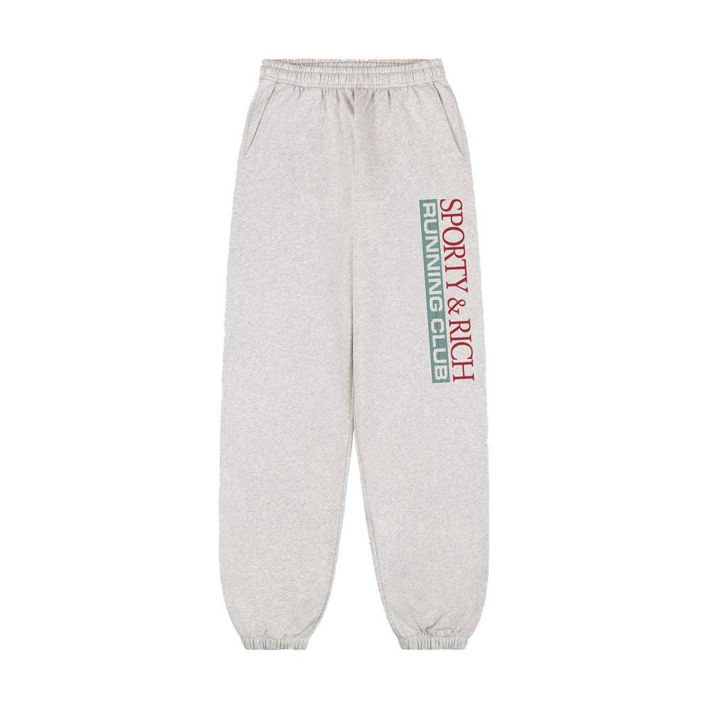Sporty & Rich Finish Line Sweatpants 'Heather Grey'