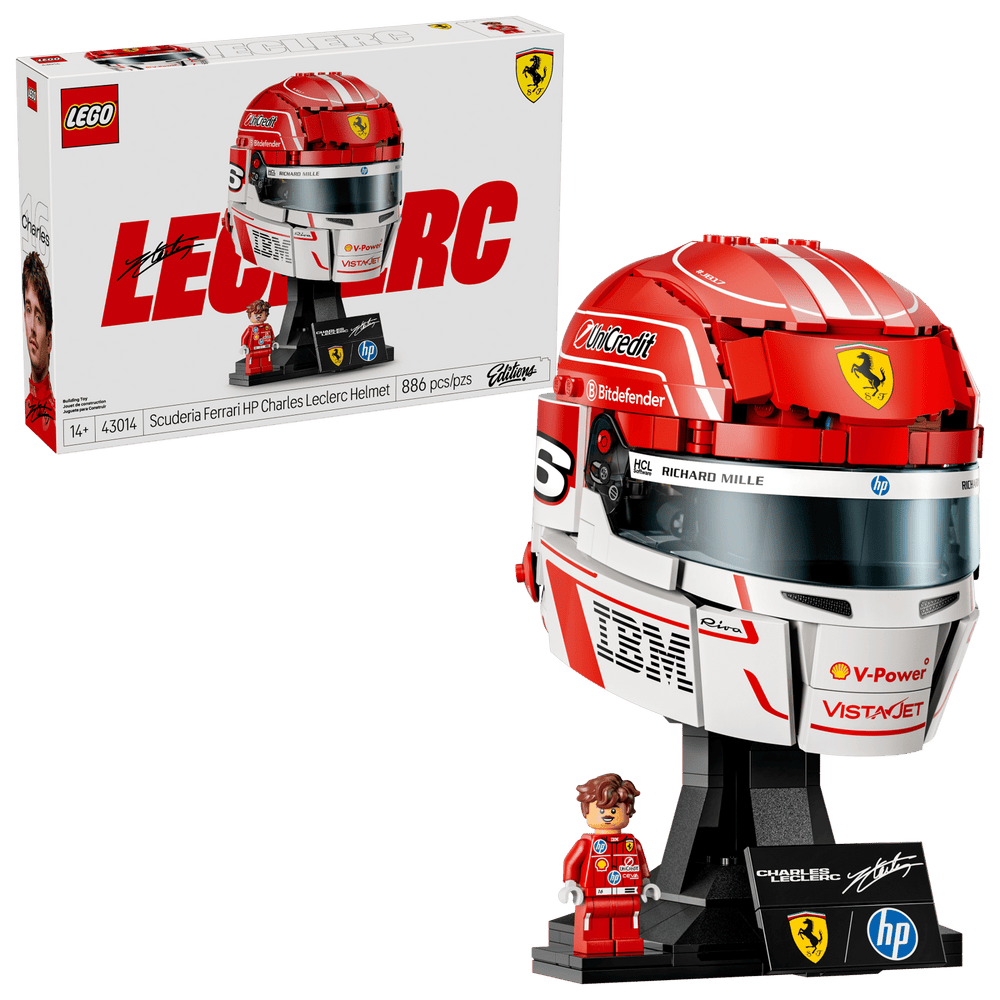 LEGO Editions Formula 1 Scuderia Ferrari HP Charles Leclerc Helm 43014