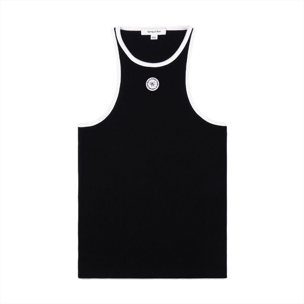 Sporty & Rich SRHWC Ribbed Tank Top 'Black'