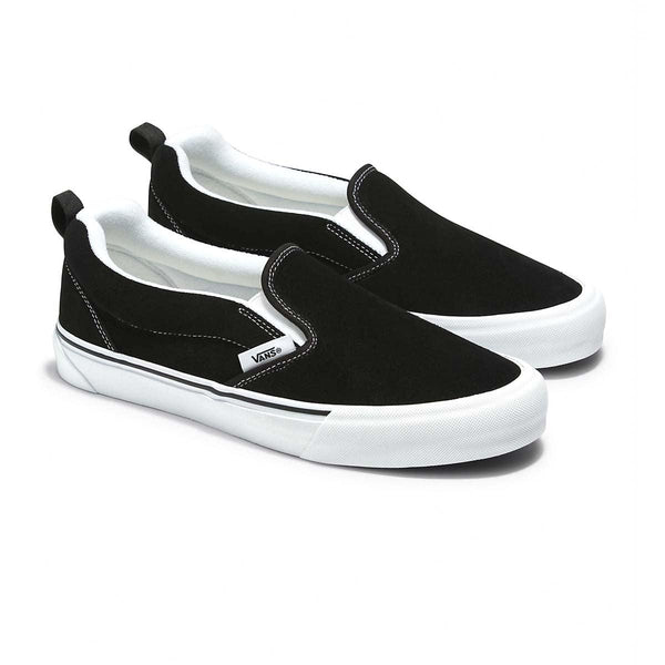 Vans Knu Slip Black True White - Angled View