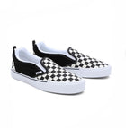 Vans Knu Slip Checkerboard True White - Angled View