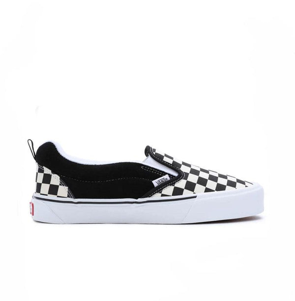 Vans Knu Slip Checkerboard True White - Side View