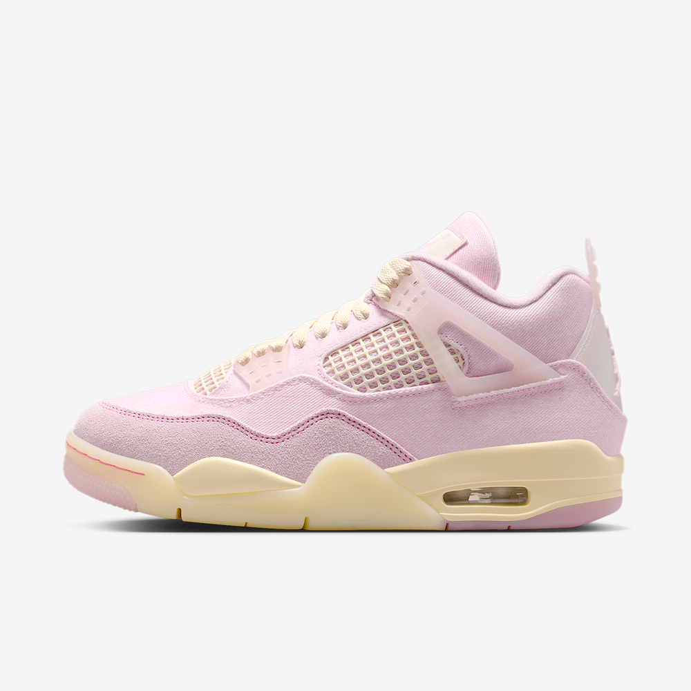 Air Jordan 4 Retro 'Pearl Pink and Iced Carmine' 'Pearl Pink Coconut Milk' (W)