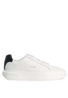 Calvin Klein Leather Durable Traction NYC Trainers - Calvin Klein Jeans 'Bright White/Black'