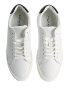 Calvin Klein Leather Durable Traction NYC Trainers - Calvin Klein Jeans 'Bright White/Black'