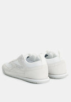 Calvin Klein Runner Mix Sneakers - Calvin Klein Accessories & Footwear 'Triple Bright White'