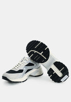 Calvin Klein Runner Mix Sneakers - Calvin Klein Accessories & Footwear 'Black/Silver/Light Grey'