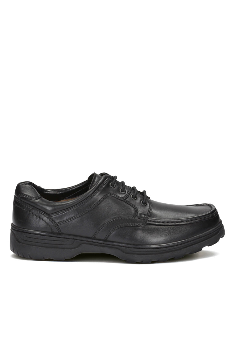 Clarks Line Shore Casual Shoes Black Leather - Extra Wide Feet