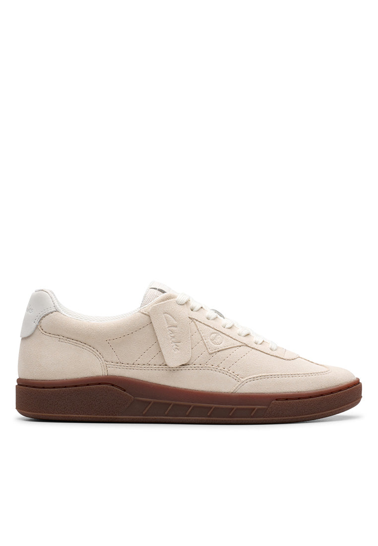 Clarks CraftRally Ace Trainers 'Off White Suede'