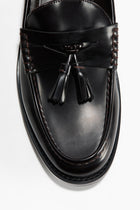 H&M Tasselled penny loafers 'Brown Dark'