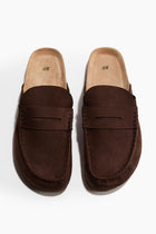 H&M Loafer mules 'Brown Dark'