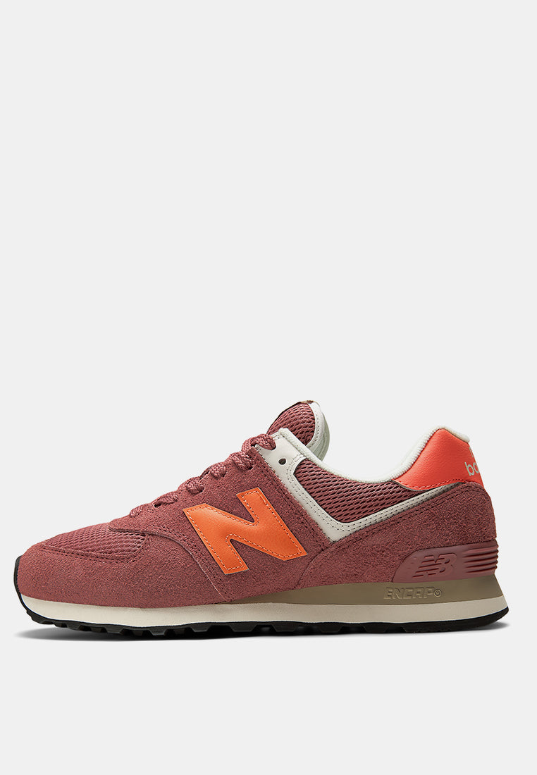 New Balance 574 Lifestyle Shoes 'Red Rock/Tangerine Heat'