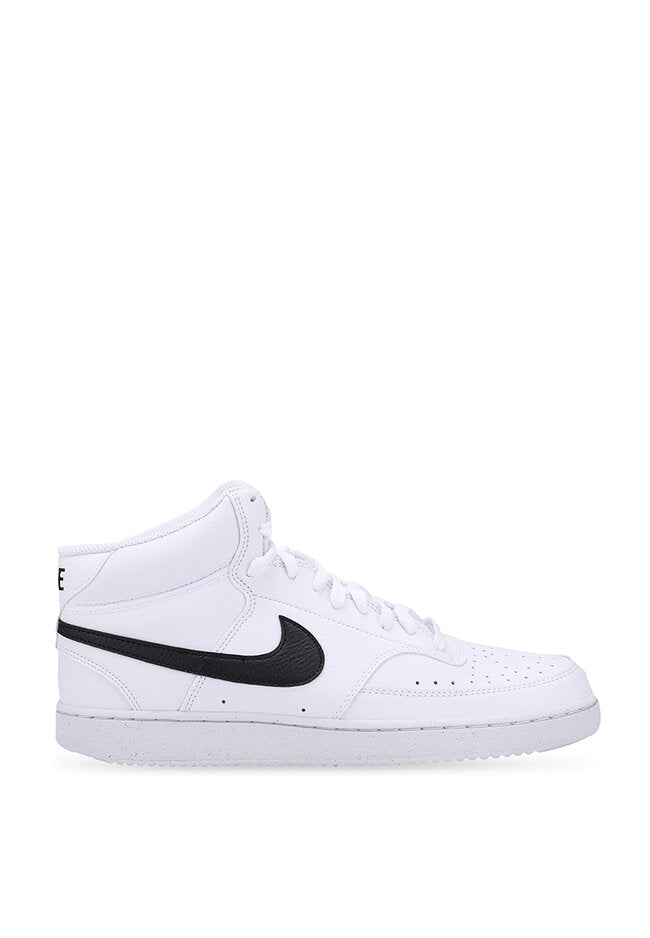 Nike Court Vision Mid Next Nature Shoes 'White/Black/White'