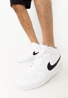 Nike Court Vision Mid Next Nature Shoes 'White/Black/White'