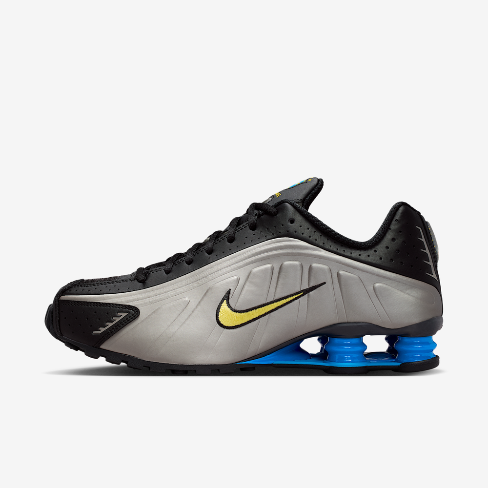 Nike Shox R4 'Brazil' 'Black Metallic Pewter'