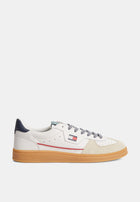 Tommy Hilfiger THe Greenwich Logo Leather Trainers - Tommy Jeans 'Ecru'