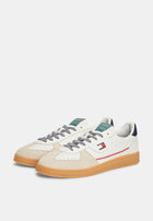 Tommy Hilfiger THe Greenwich Logo Leather Trainers - Tommy Jeans 'Ecru'