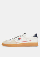 Tommy Hilfiger THe Greenwich Logo Leather Trainers - Tommy Jeans 'Ecru'