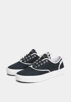Tommy Hilfiger Canvas Cupsole Trainers - TH Mainline 'Navy Blue'