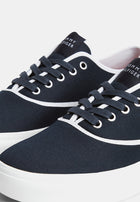 Tommy Hilfiger Canvas Cupsole Trainers - TH Mainline 'Navy Blue'