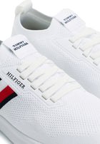 Tommy Hilfiger Monotype Lightweight Knit Trainers - TH Mainline 'White/Multi'