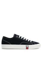 Tommy Hilfiger Archive Flag Stripe Canvas Trainers - Tommy Jeans 'Black'