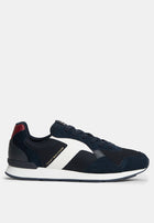 Tommy Hilfiger Logo Mixed Texture Sneakers - Tommy Mainline 'Red/White/Blue'