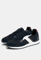 Tommy Hilfiger Logo Mixed Texture Sneakers - Tommy Mainline 'Red/White/Blue'