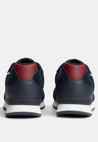 Tommy Hilfiger Logo Mixed Texture Sneakers - Tommy Mainline 'Red/White/Blue'