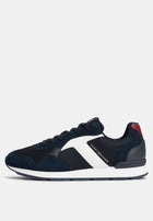Tommy Hilfiger Logo Mixed Texture Sneakers - Tommy Mainline 'Red/White/Blue'