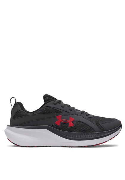 Under Armour Charged+ Assert 11 Running Shoes 'Anthracite/Anthracite/Red'