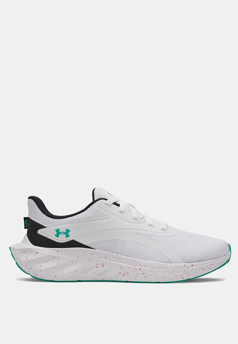 Under Armour Charged+ Ascend Running Shoes 'White/Black/Green Mode'