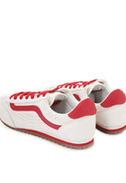 Vans Super Lowpro 'Suede Marshmallow/Racing Red'